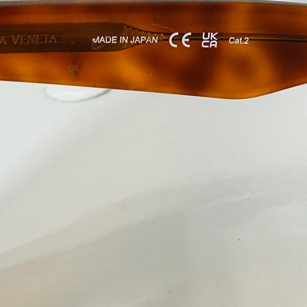 NEW Bottega Veneta Tortoiseshell Square Thick Sunglasses Havana Brown Square Cat - Picture 6 of 16